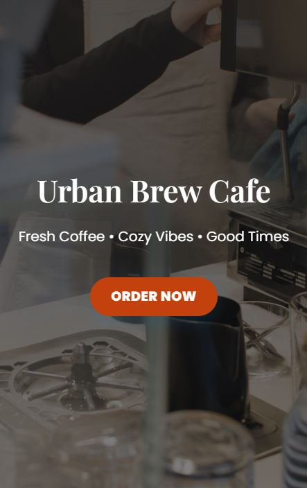 Cafe and Bistro Digital Card